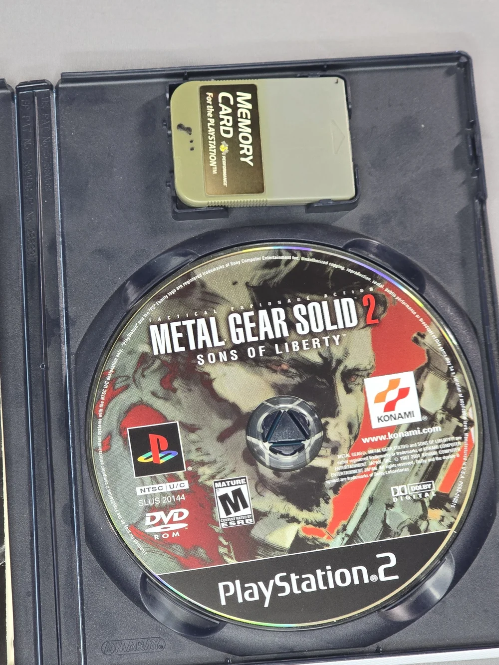 Metal Gear Solid 2: Sons of Liberty – PS2 – Complete w/ Manual & Memory Card